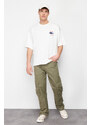 Trendyol Khaki Regular Fit Cargo Pocket Trousers