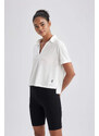 DEFACTO Polo Collar Short Sleeve T-Shirt