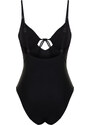 Trendyol Black Balcony Tie Regular Swimsuit