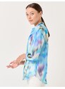 Jimmy Key Blue Long Sleeve Patterned Stylish Shirt