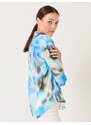 Jimmy Key Blue Long Sleeve Patterned Stylish Shirt