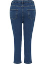 Trendyol Curve Blue Short Length Stretchy Skinny Denim Jeans