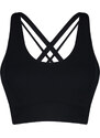 Trendyol Premium Black Polyamide Fabric Support Knitted Sports Bra