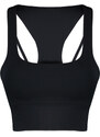 Trendyol Premium Black Support/Shaping Back Detail Halter Neck Knitted Sports Bra