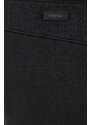 Tepláky Calvin Klein černá barva, s aplikací