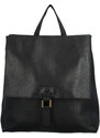 MaxFly Stylový dámský koženkový kabelko-batoh Octavius, černý