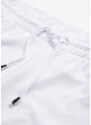 bonprix Kalhoty bez zapínání s elastickým pasem Bílá