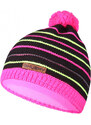 Dětská čepice HUSKY Cap 34 černá/neon růžová