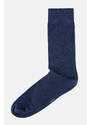 Avva Men's Navy Blue Plain Bamboo Cleat Socks