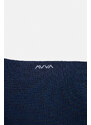 Avva Men's Navy Blue Plain Bamboo Cleat Socks