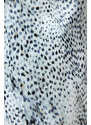 Trendyol Curve Beige A-Line Animal Patterned Woven Dress