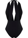 Trendyol Black Deep Decollete Decollete Regular Swimsuit