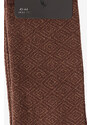 ALTINYILDIZ CLASSICS Men's Brown-Beige Patterned Bamboo Cleat Socks