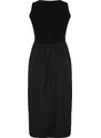 Trendyol Black Waist Opening Midi Woven 2 in 1 Dress