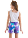 mshb&g Never Mind Girls Crop Top Tie-dye Shorts Set