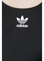 Jednodílné plavky adidas Originals ADICOL 3S SUIT černá barva, měkký košík, HS5391