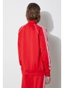Mikina adidas Originals dámská, červená barva, s aplikací, IK4032