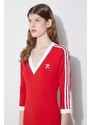 Šaty adidas Originals červená barva, maxi, II0750
