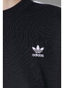 Mikina adidas Originals dámská, černá barva, s aplikací, IU2423