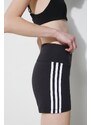 Kraťasy adidas Originals dámské, černá barva, vzorované, high waist, IP2980