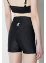 Kraťasy adidas Originals dámské, černá barva, s aplikací, high waist, IP0724