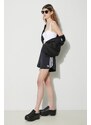 Kraťasy adidas Originals dámské, černá barva, s aplikací, high waist, IU2528
