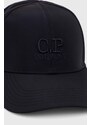 Kšiltovka C.P. Company Chrome-R Logo Cap tmavomodrá barva, s aplikací, 16CMAC147A005904A