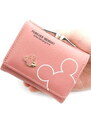 Camerazar Elegantní Malá Dámská Peněženka na Zip, Pudrově Růžová, ekologická umělá kůže, 11x8.5x3.5 cm