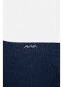 Avva Men's Navy Blue Plain Bamboo Cleat Socks