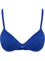 Trendyol Saxe Blue Balconette Textured Bikini Top
