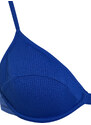 Trendyol Saxe Blue Balconette Textured Bikini Top