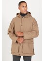 AC&Co / Altınyıldız Classics Men's Mink Hooded Stand Collar Standard Fit Warm Windproof Coat