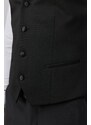 ALTINYILDIZ CLASSICS Men's Black Slim Fit Slim Fit V Neck Classic Vest