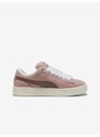 Starorůžové dámské semišové tenisky Puma SUEDE XL - Dámské