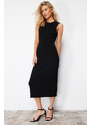 Trendyol Black Knitted Midi Dress