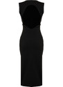 Trendyol Black Knitted Midi Dress