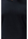 Trendyol Plus Size Black Slim/Narrow Cut V-Neck 100% Cotton Comfortable T-Shirt