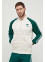 Mikina adidas Originals pánská, béžová barva, vzorovaná, IS1403