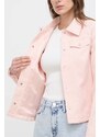 Košilová bunda Guess růžová barva, W4GL15 WG492