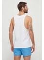 Bavlněné plážové tričko Calvin Klein bílá barva