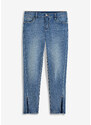 bonprix Skinny džíny s aplikací Modrá