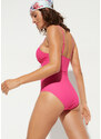 bonprix Stahovací plavky s výrazou stahovací funkcí Pink