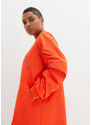 bonprix Bluzónový kabát s pleteným límcem Oranžová