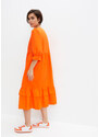 bonprix Šaty z popelínu Oranžová