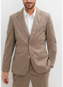 bonprix 2dílný oblek Slim Fit: sako a kalhoty Béžová