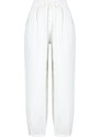 Trendyol Bridal Ecru Woven 100% Cotton Trousers