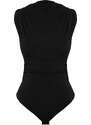 Trendyol Black Fitted Knitted Snap-On Bodysuit