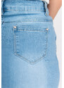 Kesi Dámská džínová sukně s asymetrickým spodkem - modrá,