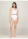 Dámské šaty na tělo SQUARE NECK ONE PIECE UW0UW05295YCF - Tommy Hilfiger