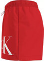 Pánské plavky SHORT DRAWSTRING KM0KM00967 XM9 červvené - Calvin Klein